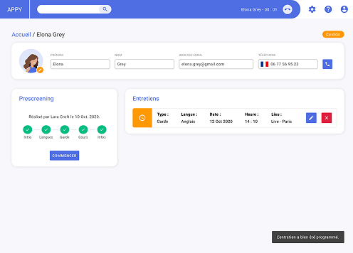Récapitulatif fiche